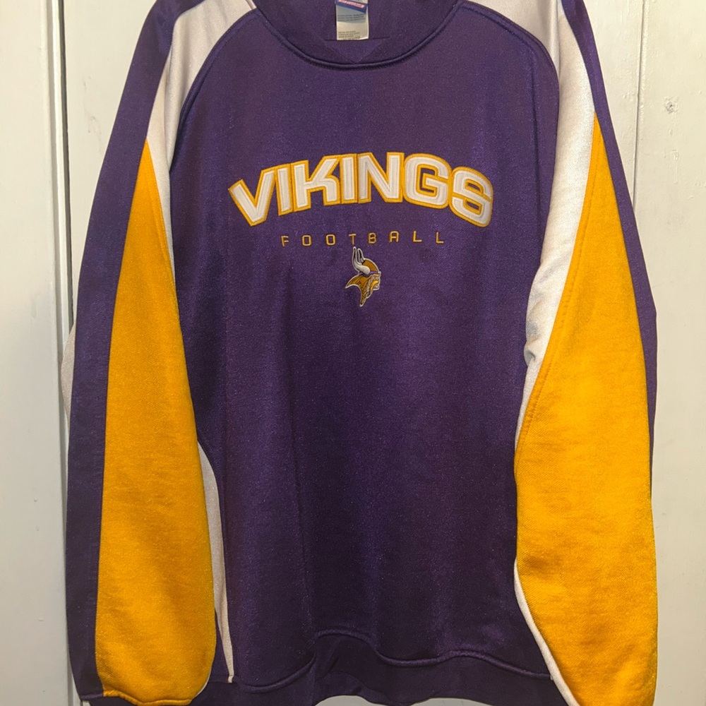 Vintage 90s Reebok NFL Minnesota Vikings Pullover Sweatshirt Mens Size XL